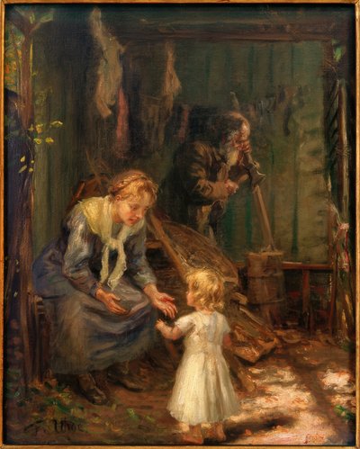 Holy Family in the Workshop by Fritz von Uhde